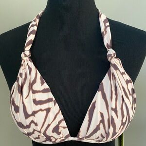 Gianni Bini Blush Pink Animal Print Swimsu…